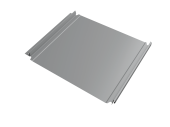 Кликфальц Double Pro Grand Line 0,45 Drap с пленкой на замках RAL 7004 сигнальный серый Центр Кровли
