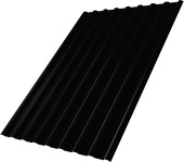 Профнастил С20R Grand Line 0,5 PurPro матовый RAL 9005 черный Центр Кровли