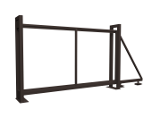 Ворота откатные Colority Zinc 2,03x3,5 RR 32 Центр Кровли