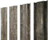 Штакетник М-образный В с прямым резом 0,45 Print Elite Nordic Wood TwinColor Центр Кровли