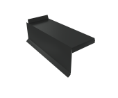 Планка торцевая сегментная Квадро профи Grand Line Левая 0,5 Сатин матовый ТХ RAL 7016 антрацитово-серый Центр Кровли