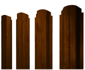 Штакетник П-образный А фигурный 0,4 Print Premium Golden Wood Intense FTC Центр Кровли