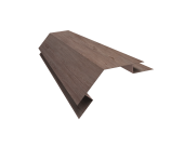 Планка угла внешнего сложного 135 градусов Экобрус Grand Line 0,45 Print Elite White Wood TwinColor (3м) Центр Кровли