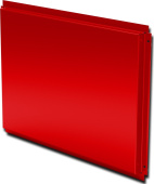 Кассета фасадная прямая открытого типа 585х585 1,2мм с порошковым покрытием RAL 3020 Центр Кровли