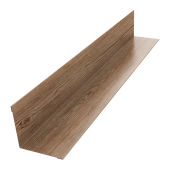 Угол внутренний 70х70 0,45 Print Elite White Wood TwinColor (2м) Центр Кровли