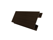 Планка H-образная Экобрус 0,45 Print Elite Coffee Wood TwinColor (3м) Центр Кровли