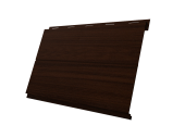 Софит Вертикаль 0,2 line Grand line 0,45 Print Elite с пленкой Choco Wood TwinColor Центр Кровли