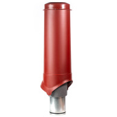 Выход вентиляции Krovent Pipe-VT 125/700 изолированный красный Центр Кровли