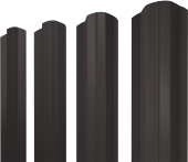 Штакетник М-образный B фигурный Grand Line 0,5 Satin Matt RR 32 темно-коричневый Центр Кровли