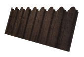 Профнастил С20A фигурный 0,45 Print Elite Antique Wood TwinColor Центр Кровли