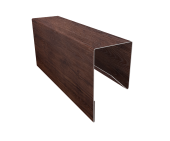 Планка П-образная заборная 17 0,45 Print-Double Premium Cherry Wood Fresh (3м) Центр Кровли