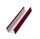 Стойка жалюзи Milan,Tokyo 0,45 PE RAL 3003 рубиново-красный (2,5м) Центр Кровли