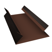 Планка угла внутреннего составная верхняя 0,45 Print Elite Coffee Wood TwinColor (2м) Центр Кровли