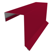 Планка торцевая кровельная фальц 65х97 0,45 PE с пленкой RAL 3003 рубиново-красный (2м) Центр Кровли