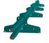 Снегозадержатель Стандарт Т4 d 40х20 RAL 5021 (3м) Центр Кровли