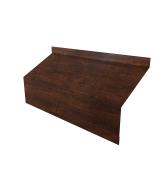 Ламель забора жалюзи Milan/Milan new стартовая/финишная для калиток и ворот 0,45 Print-Double Premium Cherry Wood Dark F Центр Кровли