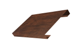 Ламель лицевая 150 забора жалюзи Texas 0,45 Print-Double Premium с пленкой Cherry Wood Dark F Центр Кровли