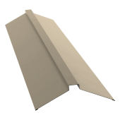 Планка конька плоского 175х50х175 0,45 PE с пленкой RAL 1015 светлая слоновая кость (3м) Центр Кровли