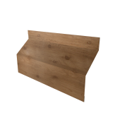 Ламель забора жалюзи Milan Slim стартовая/финишная для калиток и ворот 0,45 Print Premium Pine Wood Fresh Центр Кровли