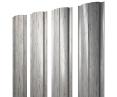 Штакетник Полукруглый Slim с прямым резом 0,45 Print Elite Snow Wood TwinColor Центр Кровли
