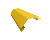 Планка угла внешнего сложного 135 градусов Экобрус Grand Line 0,45 PE с пленкой RAL 1018 цинково-желтый (3м) Центр Кровли