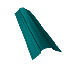 Планка конька фигурного 70x70 0,45 PE с пленкой RAL 5021 водная синь (3м) Центр Кровли