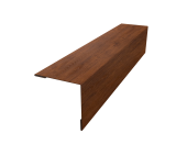 Планка завершающая 50х50 жалюзи Milan 0,45 Print-Double Premium Golden Wood Fresh (2м) Центр Кровли
