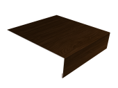 Планка лобовая/околооконная простая 190х50 0,45 Print Elite Choco Wood TwinColor (3м) Центр Кровли