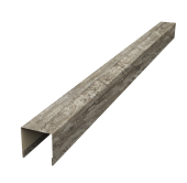 Планка вертикальная лицевая для забора жалюзи Palermo 0,45 Print Elite Nordic Wood TwinColor (2,5м) Центр Кровли