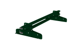 Снегозадержатель Стандарт Т4 d 40х20 RAL 6005 (1м) Центр Кровли