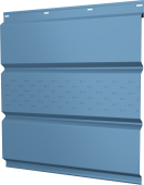 Софит металлический Классик Grand Line центральная перфорация 0,45 Drap TX с пленкой RAL 5024 пастельно-синий Центр Кровли