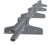 Снегозадержатель Стандарт Т4 d 40х20 RAL 7004 (3м) Центр Кровли
