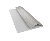 Планка финишная БХ new 0,45 Print Elite Snow Wood TwinColor (2м) Центр Кровли