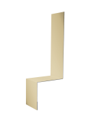 Планка примыкание боковое фальц 0,45 Drap TX RAL 1015 светлая слоновая кость (2м) Центр Кровли