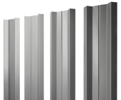 Штакетник М-образный А с прямым резом 0,45 Drap TX RAL 7047 телегрей 4 Центр Кровли
