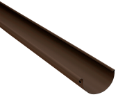 Желоб полукруглый GL PU Matt 125 мм 3 м RAL 8017 шоколад Центр Кровли