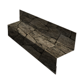 Отлив межэтажный 35 0,45 Print Elite King Stone TwinColor (3м) Центр Кровли