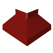 Угол отлива внешний 70 0,45 PE с пленкой RAL 3011 коричнево-красный Центр Кровли