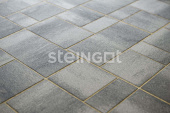 Плитка тротуарная Steingot Colormix Мюнхен высота 60мм Stein Silver частичный прокрас Центр Кровли