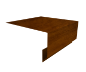 Планка околооконная сложная БХ new 250х75х27 0,45 Print-Double Premium Golden Wood Intense F (2м) Центр Кровли