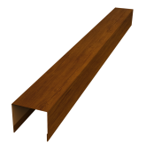 Стойка боковая крепежная для забора жалюзи Palermo 0,45 Print Premium Golden Wood Intense FTC (1,8м) Центр Кровли