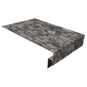 Планка околооконная сложная 250х50х12 (j-фаска) 0,45 Print Elite Fine Stone TwinColor (3м) Центр Кровли