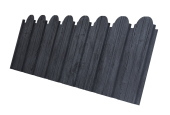 Профнастил C10B фигурный 0,45 Print Premium Grey Wood TwinColor Центр Кровли