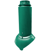 Выход канализации Krovent Pipe-VT 110/125 Изолированный зелёный Центр Кровли
