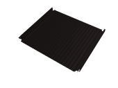 Кликфальц Double Pro Gofr Grand Line 0,5 Drap с пленкой на замках RAL 9005 черный Центр Кровли