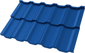 Профиль волновой "Квинта Уно" ("Kvinta Uno") 0,45 ПЭ RAL 5005 сигнальный синий Центр Кровли