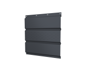 Софит металлический центральная перфорация 0,5 PE с пленкой RAL 7024 мокрый асфальт Центр Кровли