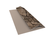 Планка финишная БХ new 0,45 Print Elite King Stone TwinColor (2м) Центр Кровли
