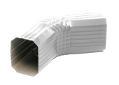 Колено прямоугольное Vortex RAL 9003 Центр Кровли