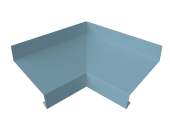 Угол отлива внутренний 70 0,45 Drap TX с пленкой RAL 5024 пастельно-синий Центр Кровли